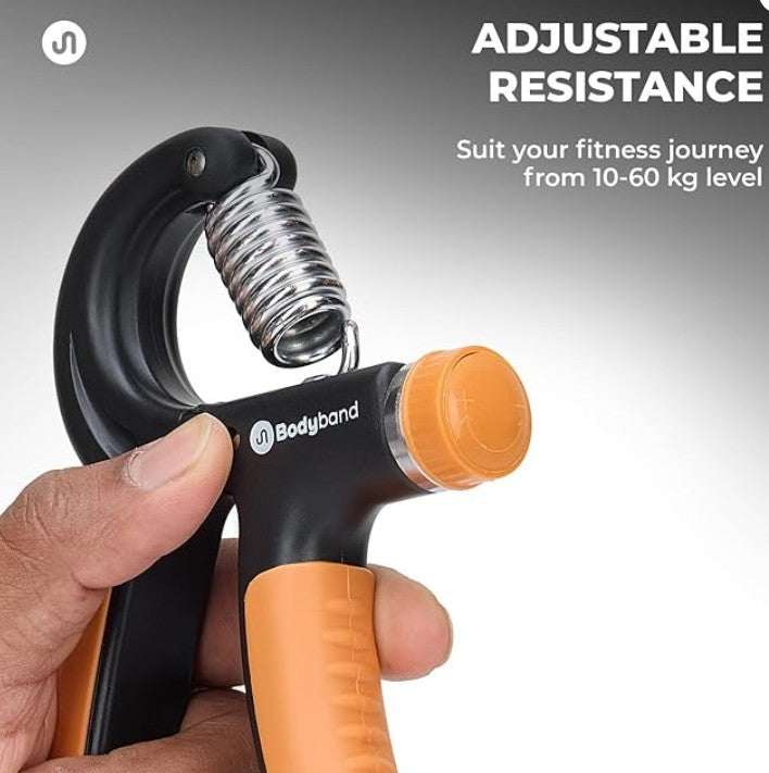 Bodyband Hand Grip Workout Strengthener, Adjustable Hand Gripper for Men & Women for Gym Workout Hand Exercise Equipment to Use in Home for Forearm Exercise, Finger Power Gripper