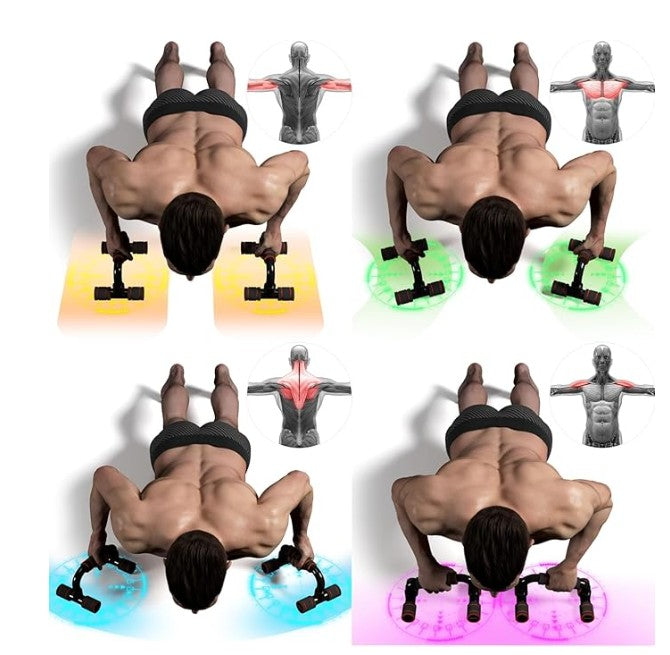 Push Up Bar for Home Workout: Enhance Your Chest & Arm Strength [Capacity:120 KG] | Push up Stand for Home Gym with Non-Slip & Comfortable Grip | Home Gym Eqipement for Men & Women